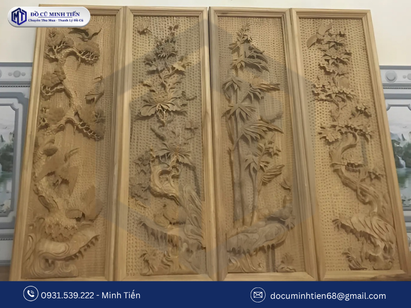 Những sai lầm thường gặp khi chọn mua tranh Tứ Quý gỗ