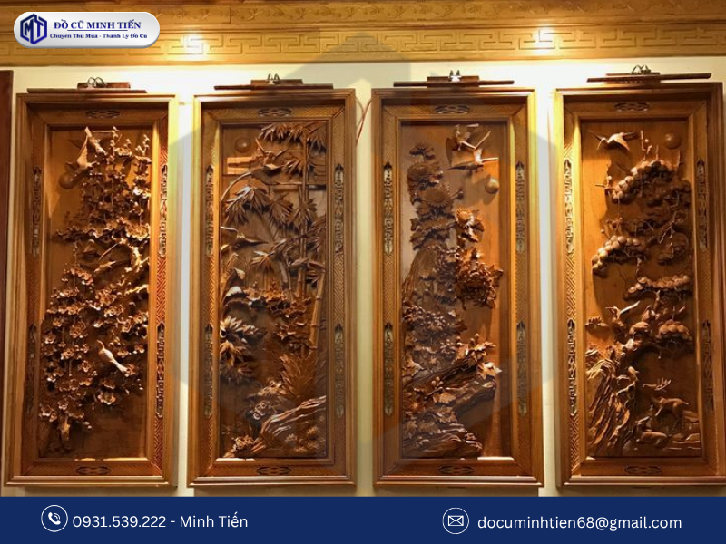 Có nên mua đi bán lại tranh Tứ Quý gỗ không?