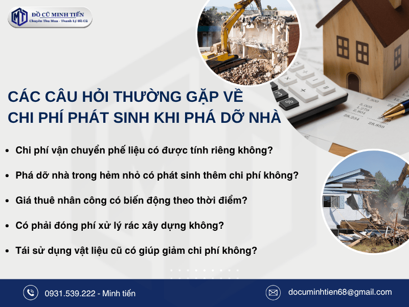 Câu Hỏi Về Chi Phí Phát Sinh Khi Phá Dỡ Nhà