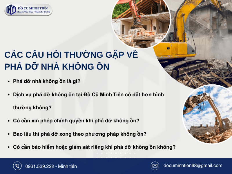 Biện pháp phá dỡ nhà không ồn hiệu quả hiện nay 5 Câu Hỏi Về Phá Dỡ Nhà Không Ồn